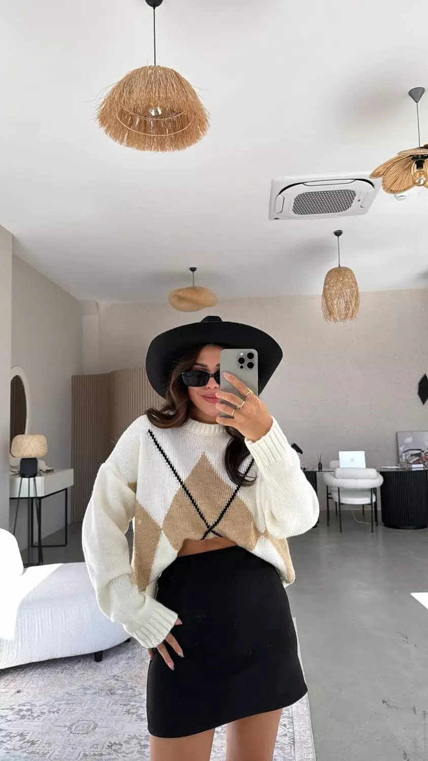 Black Suede Skirt hover image