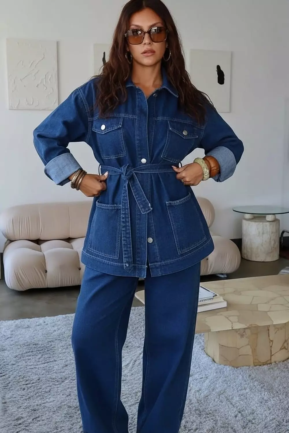 <p style="text-align: start">Denim Co-ord </p>