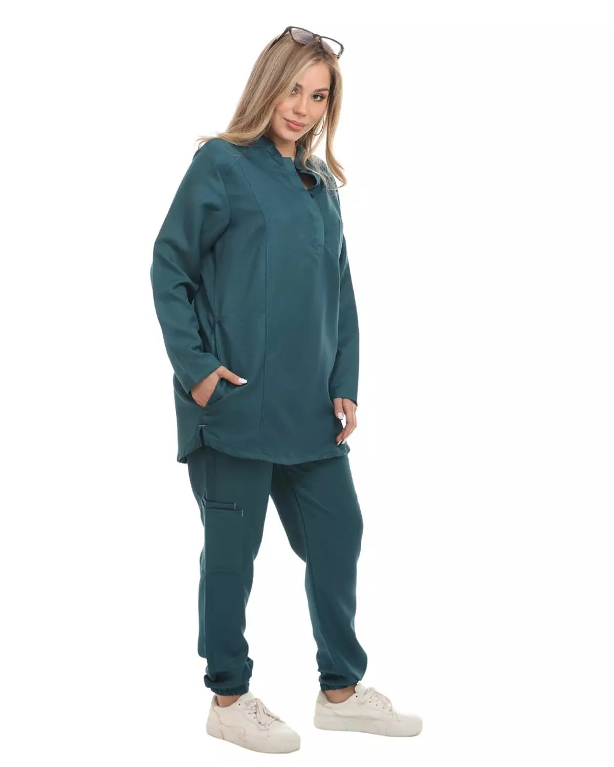 Ganzaari Female Half Collar Scrub (Full Sleeves) 4