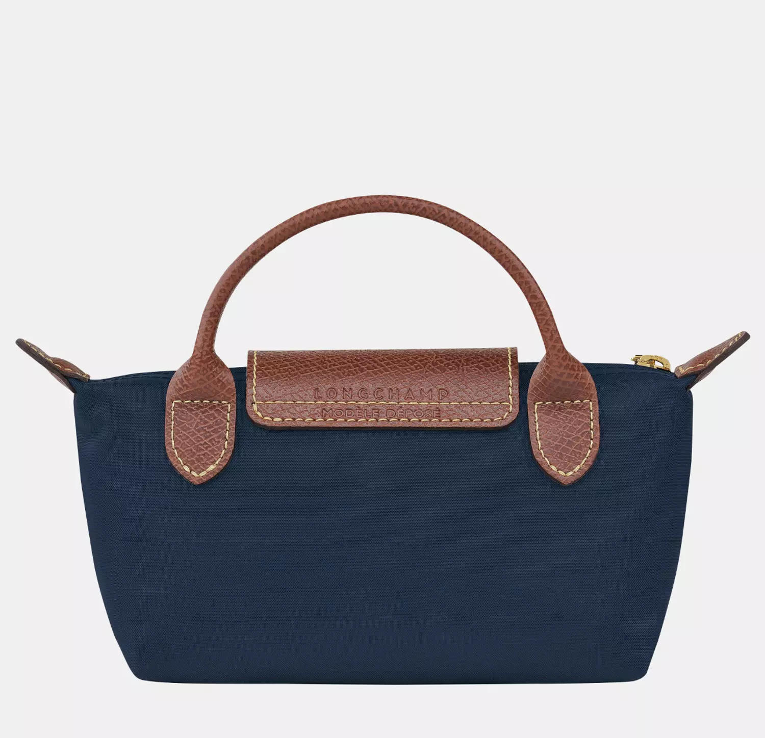 LE PLIAGE ORIGINAL POUCH WITH HANDLE Navy - Recycled Canvas 2