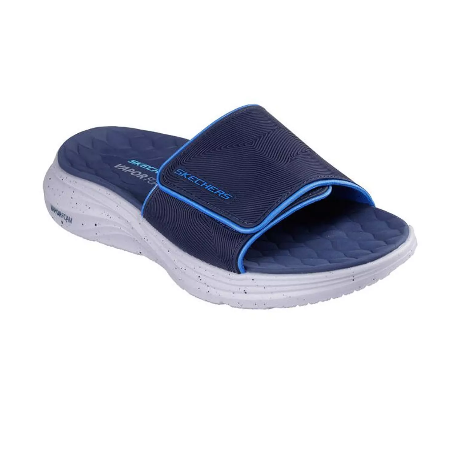 Skechers Men's Vapor Foam Slip-On Sandal Blue 3