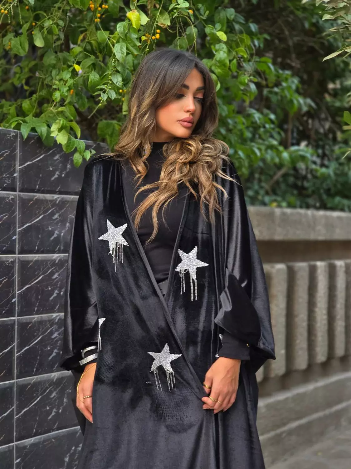 Silver Star Velvet Kaftan 4