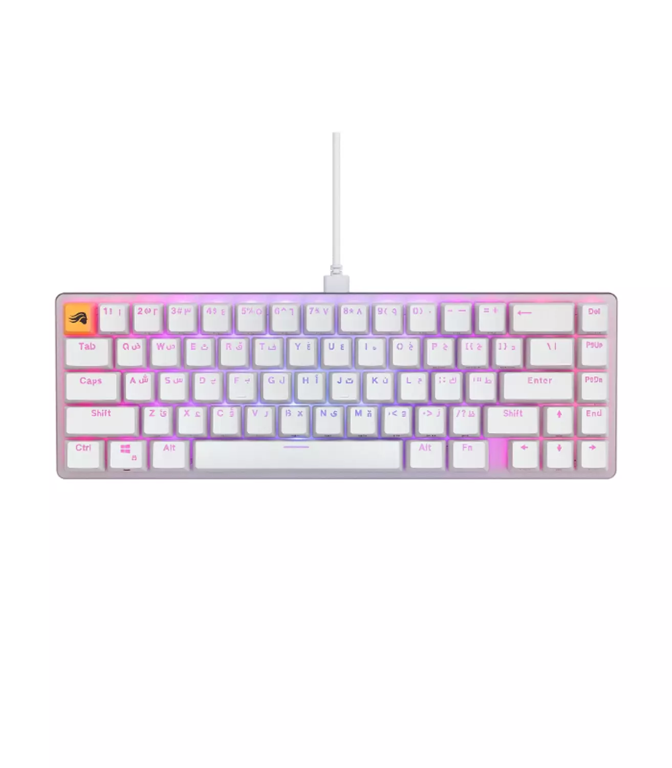 Glorious GMMK 2 Prebuilt Keyboard – 65% W – Arabic