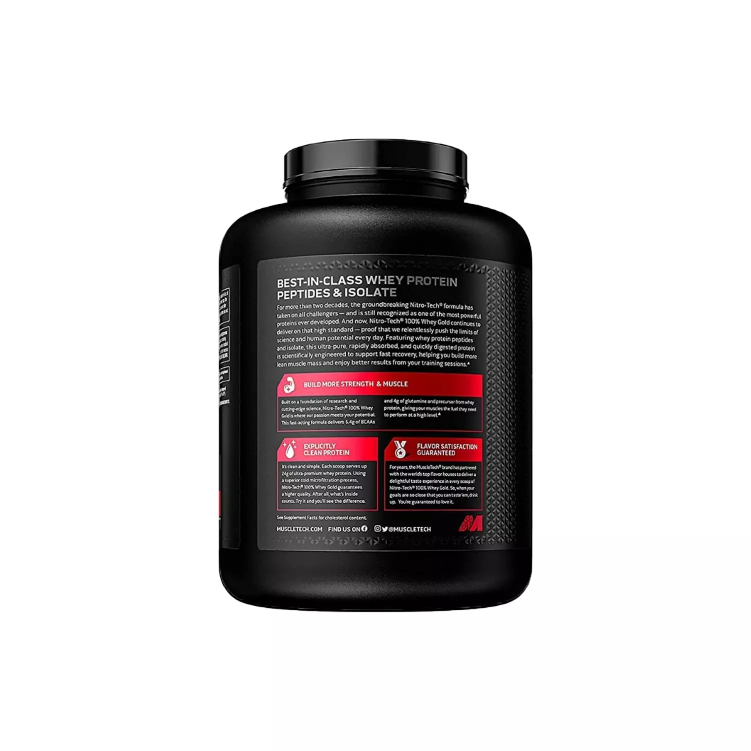 NitroTech Whey Gold 2.27kg – Premium Whey Protein Isolate & Peptides (69 Servings) hover image