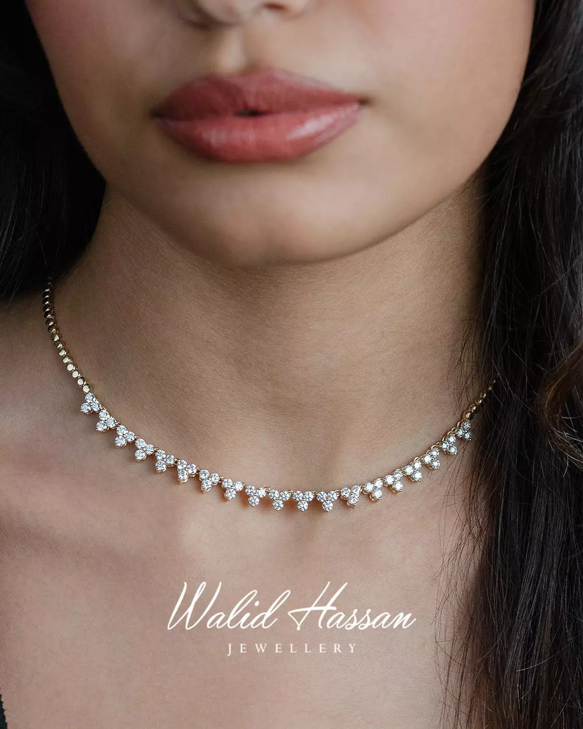 diamond choker 1389 image