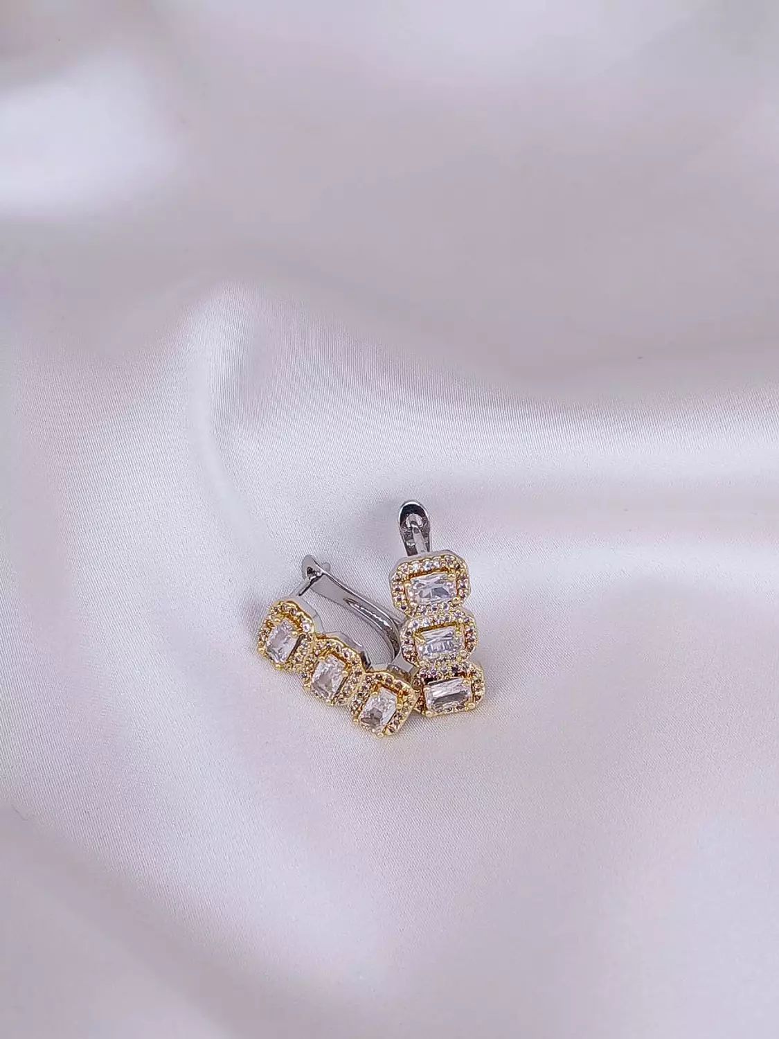 Silver and Gold plated - Earring 1