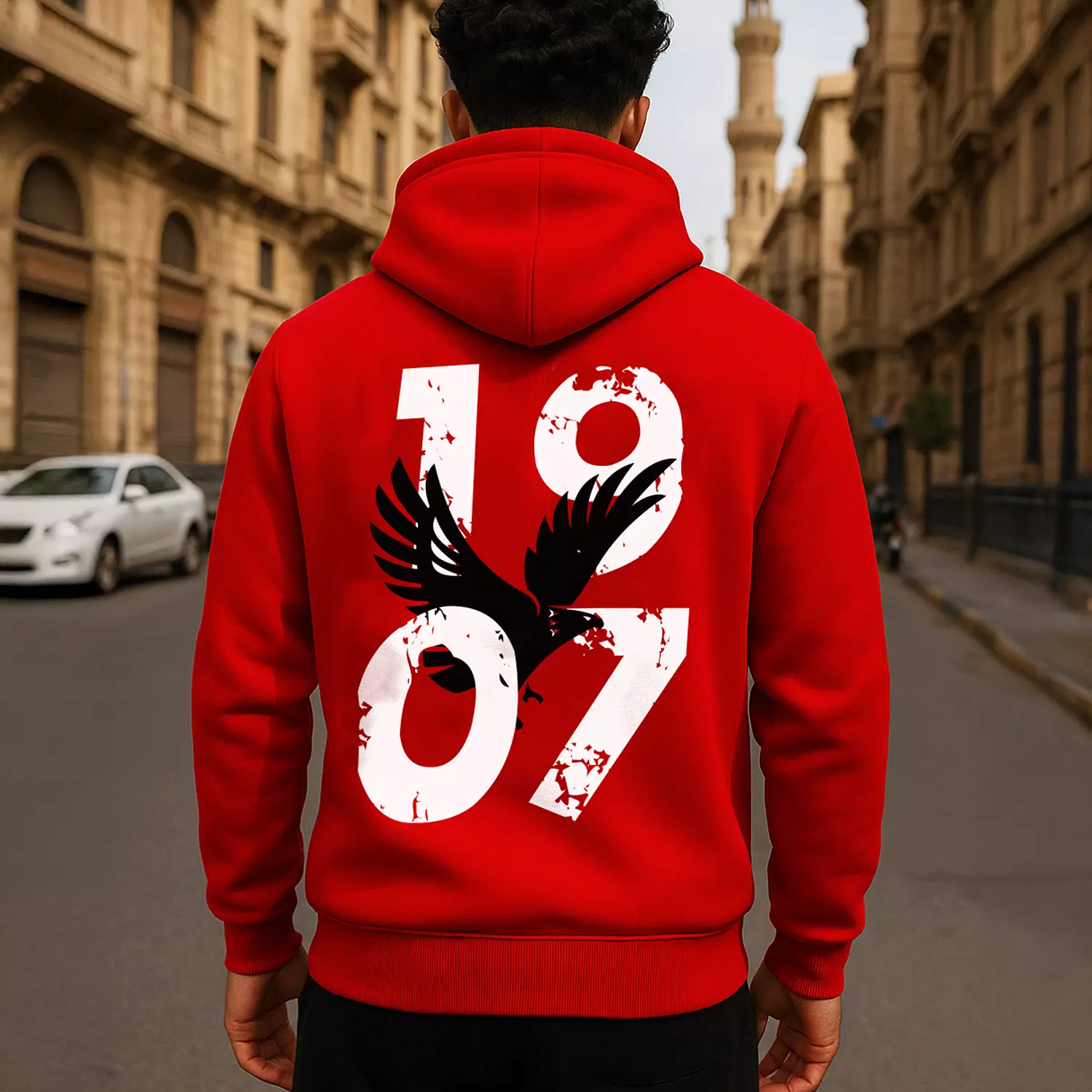 <p style="text-align: start"><span style="color: rgb(204, 5, 20)"><strong>1907 Hooded Zipper Sweatshirt</strong></span></p>