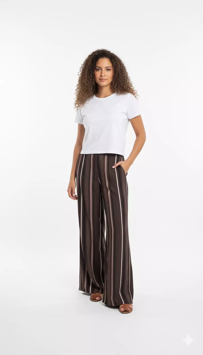 Brown Stripes Pants (pre order ) image