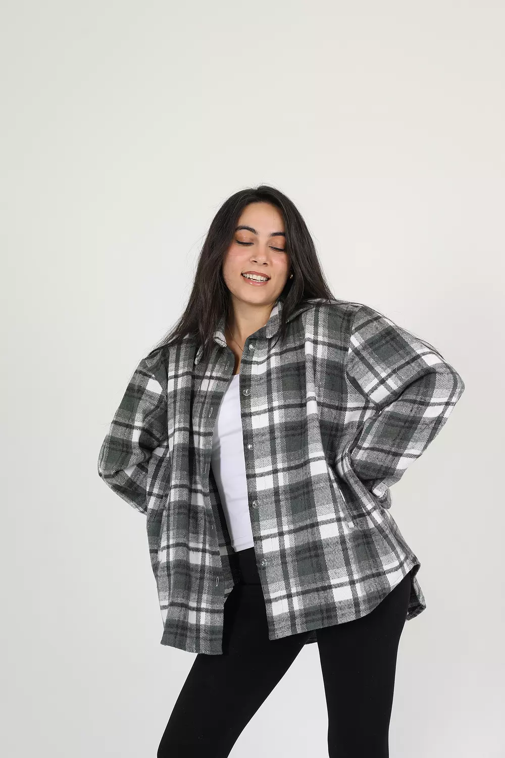 Oversize Plaid Shirt 5