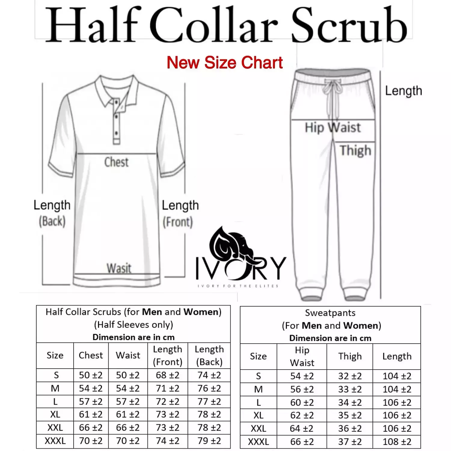 Half Collar Scrub 58