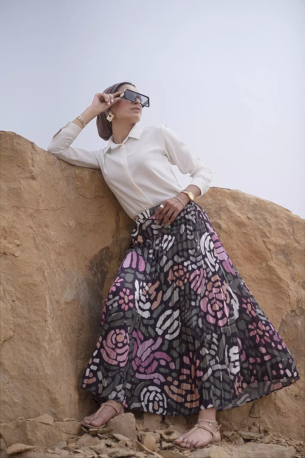 Rosita satin skirt image