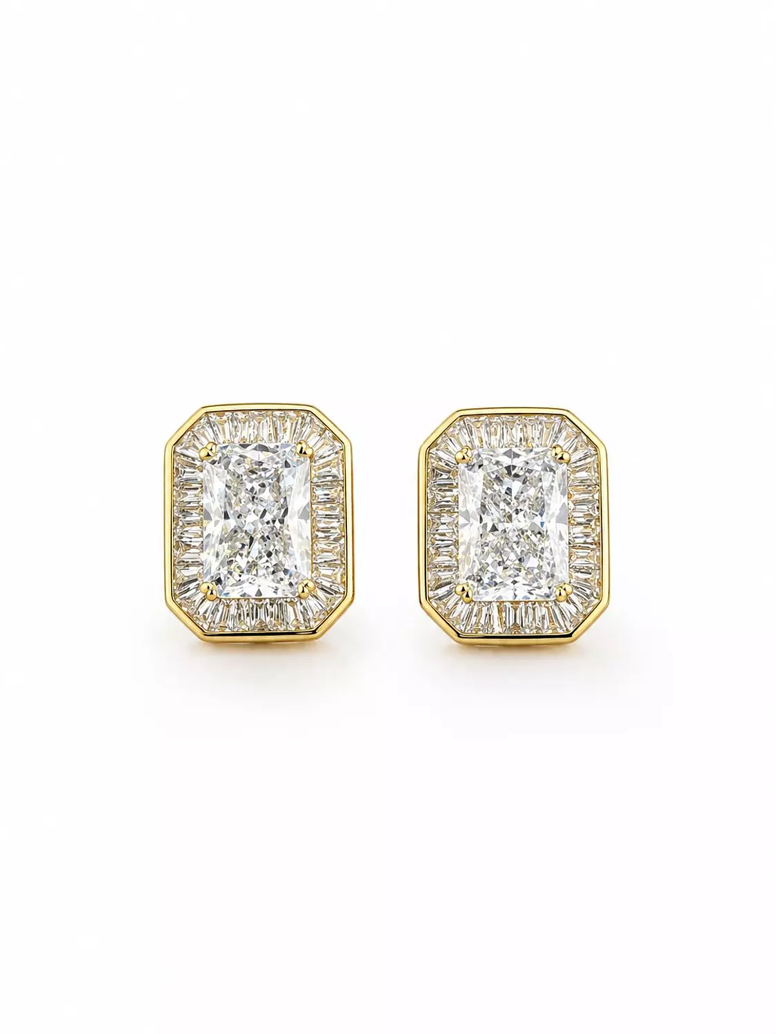 Silver Earrings Square