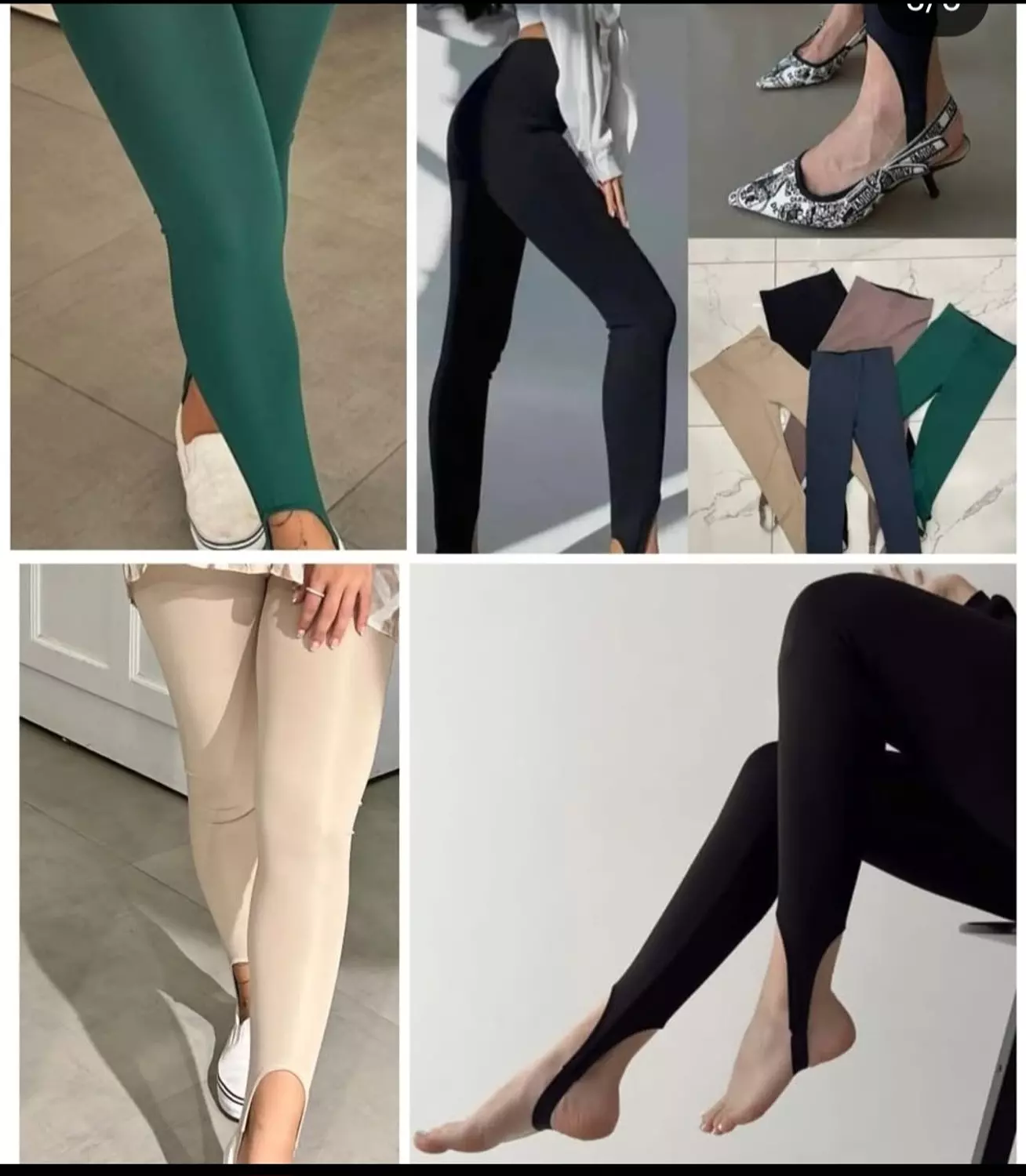 Plain Ankle Leggings 