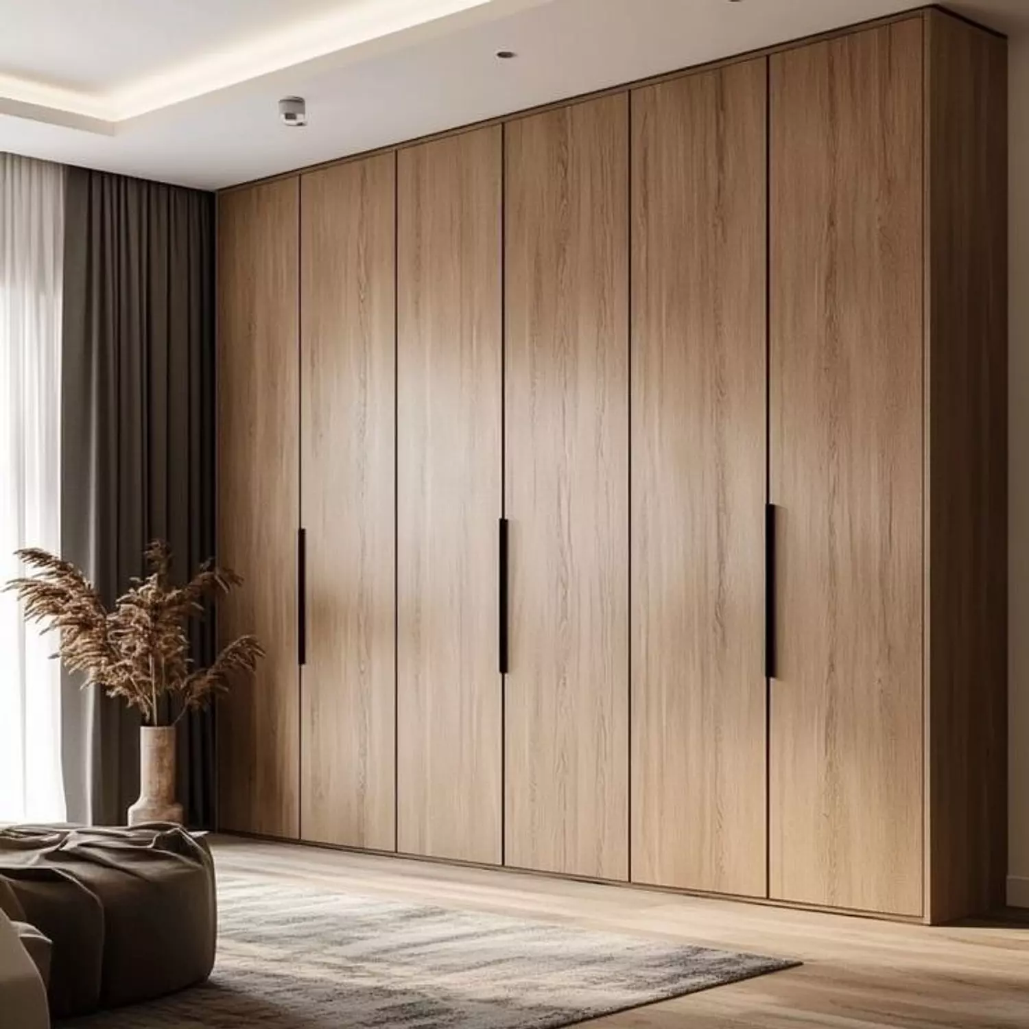 Fiore Modern Wardrobe – Smart Design with Contemporary Elegance 240x240x60 cm image