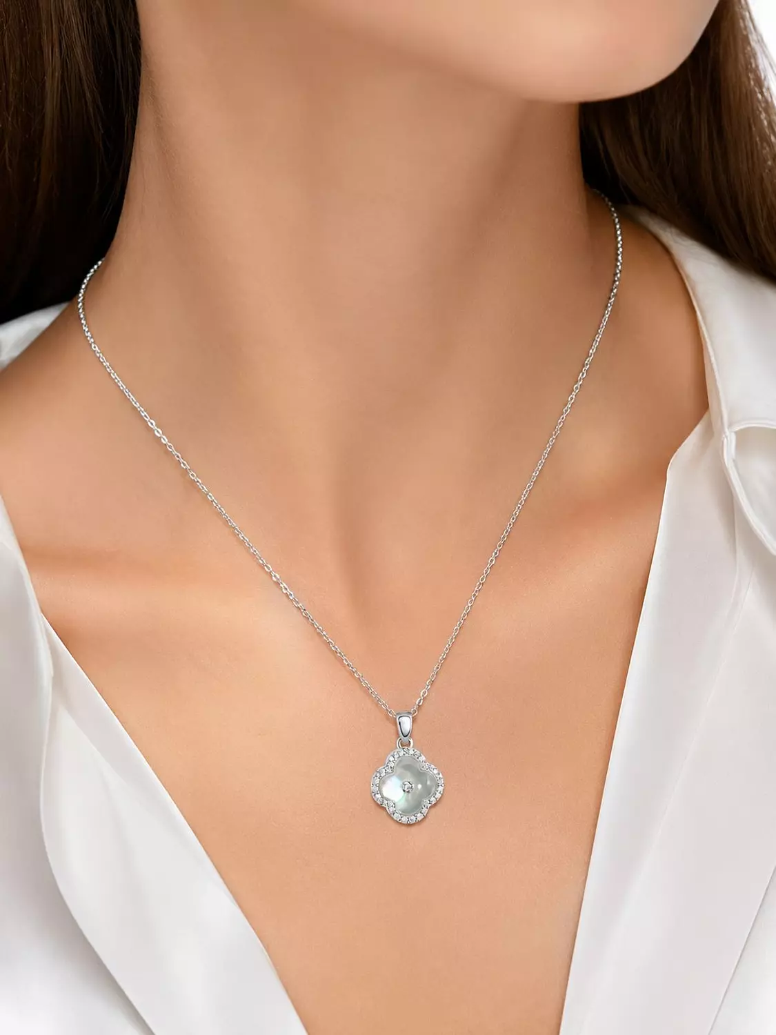  Silver Necklace Van Cleef image