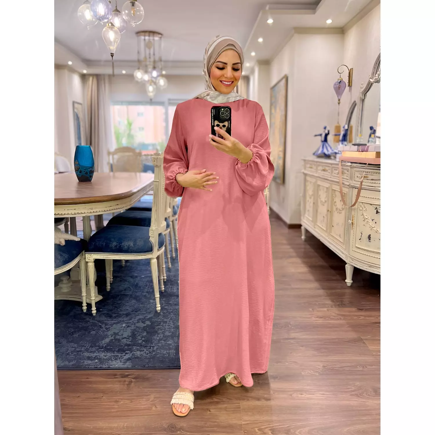 Basic Long Sleeve Dress- Kashmir 0