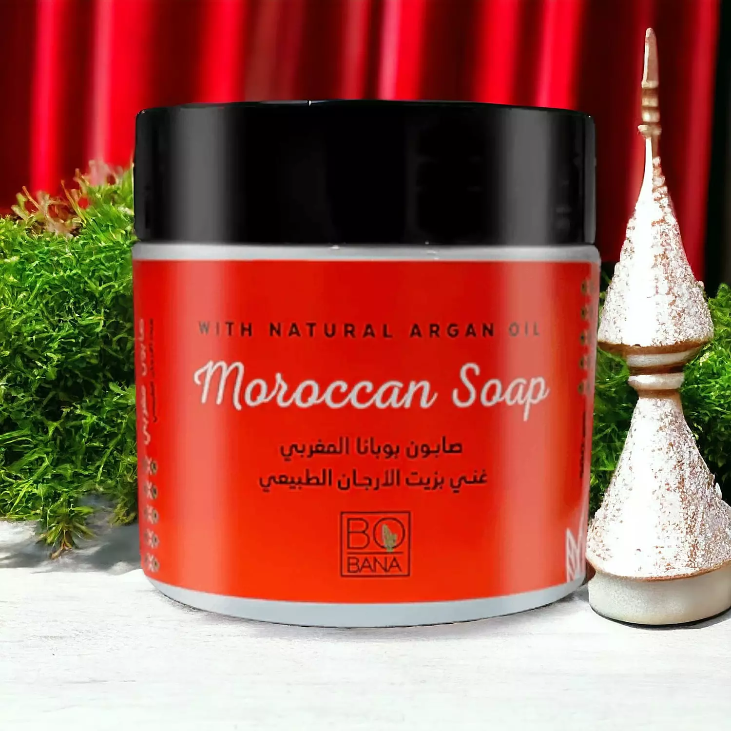 Bobana Moroccan Soap With Natural Argan Oil - 500 ml image