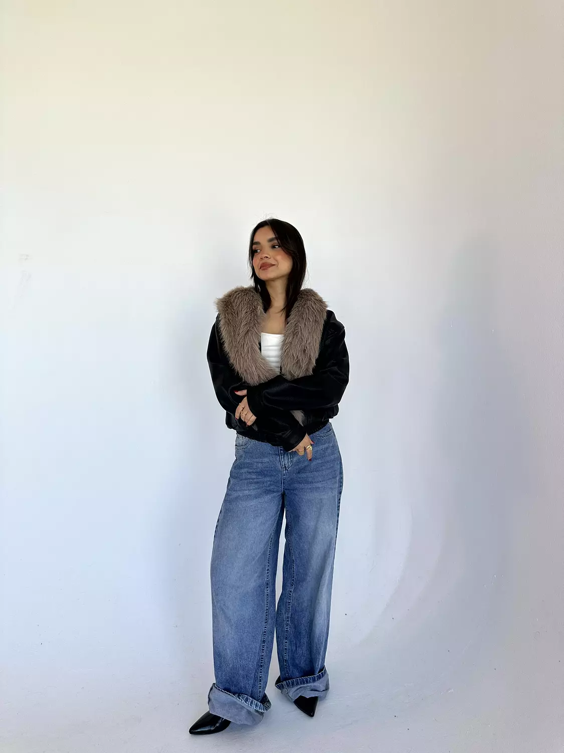 Faux Leather Jacket image