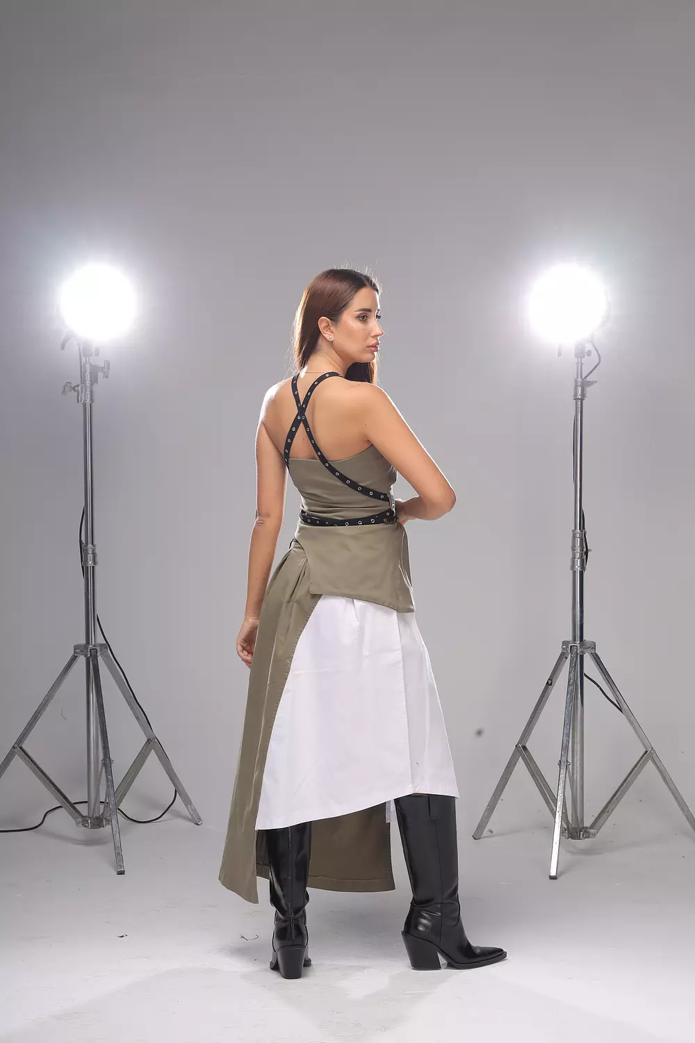 Olive Criss Cross Top 1