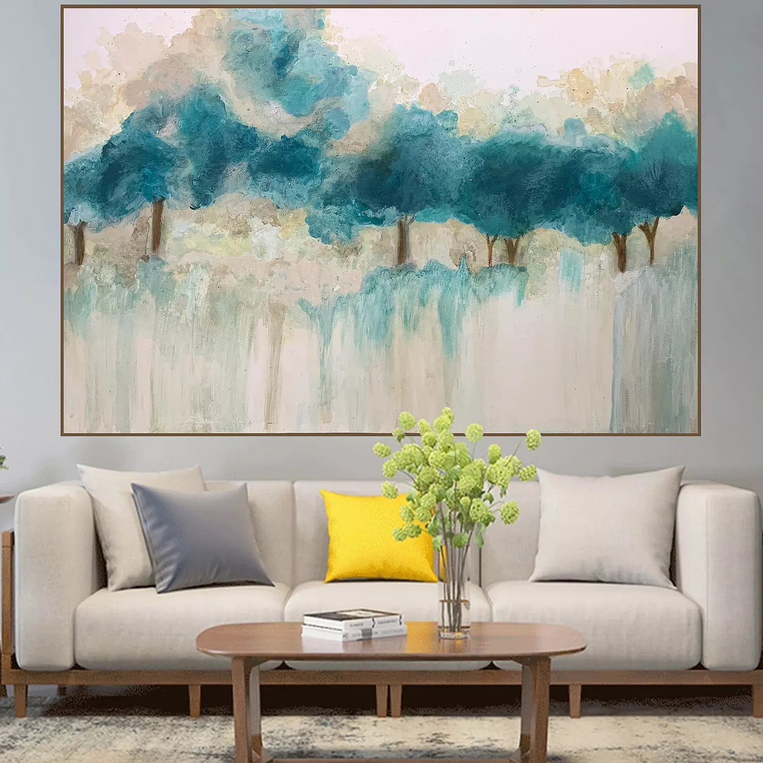 Abstract forest trees image