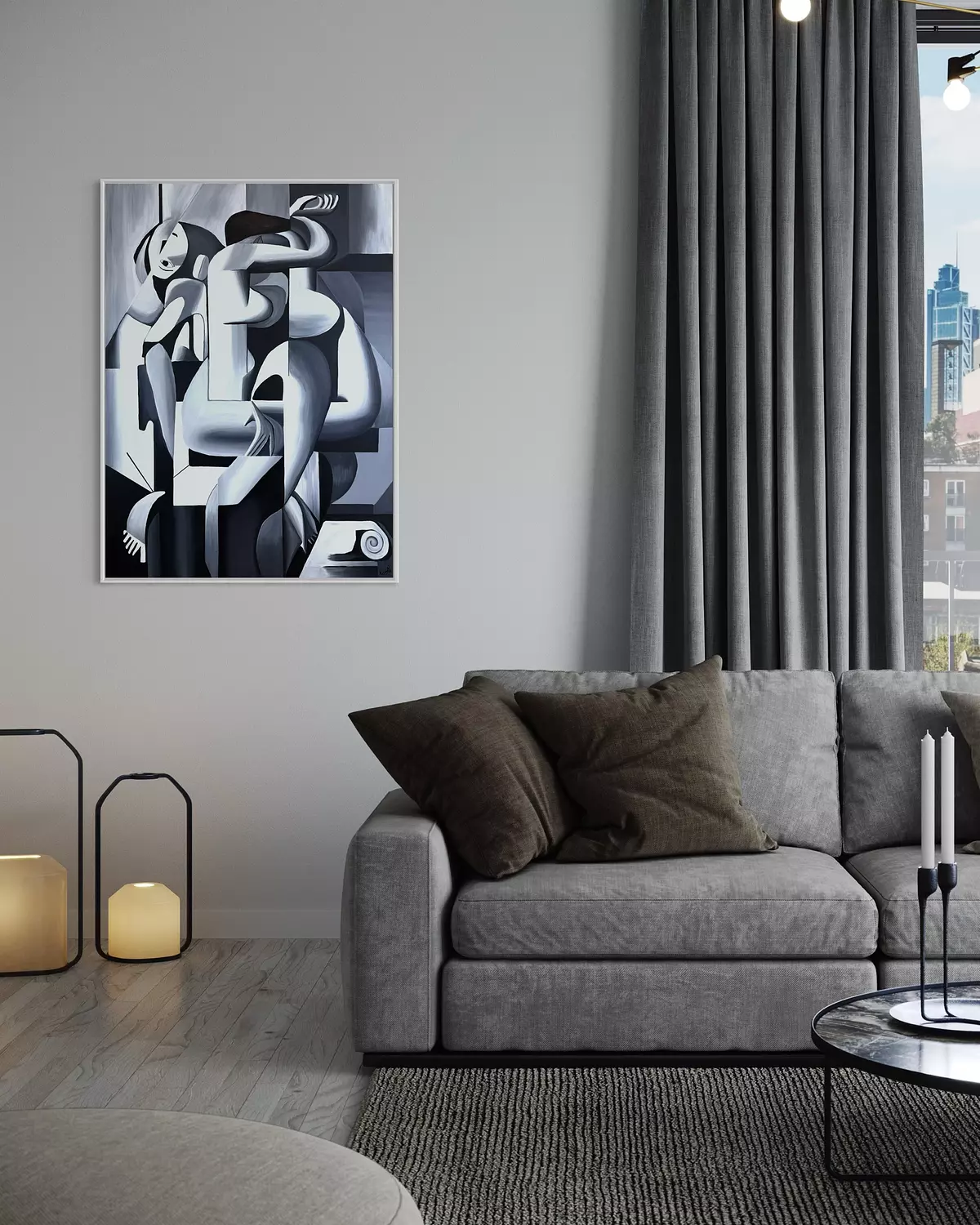 Cubist couple  hover image