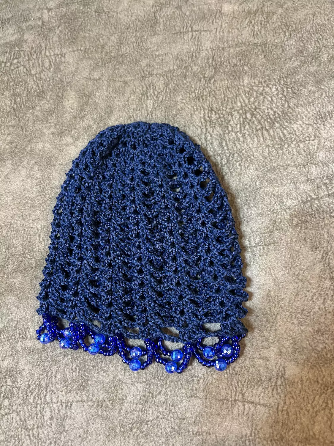 Coastal blue crochet hat 2