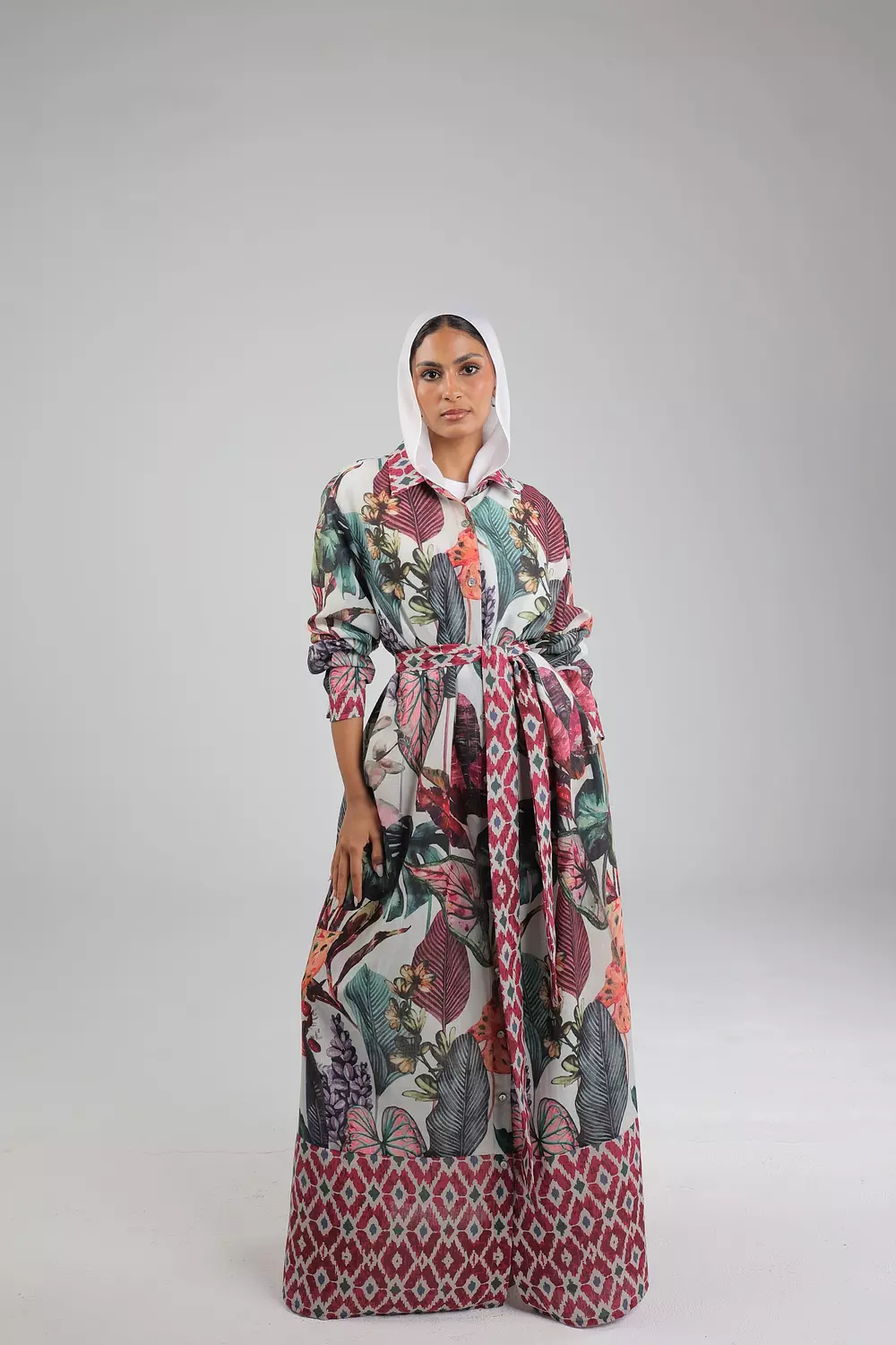 Tropical Linen Dress 10