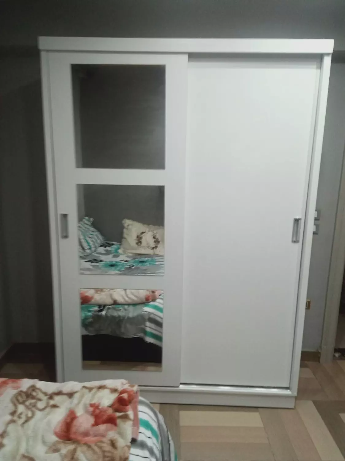 Mdf Wardrobe 2 Doors 210x150x60 cm 4