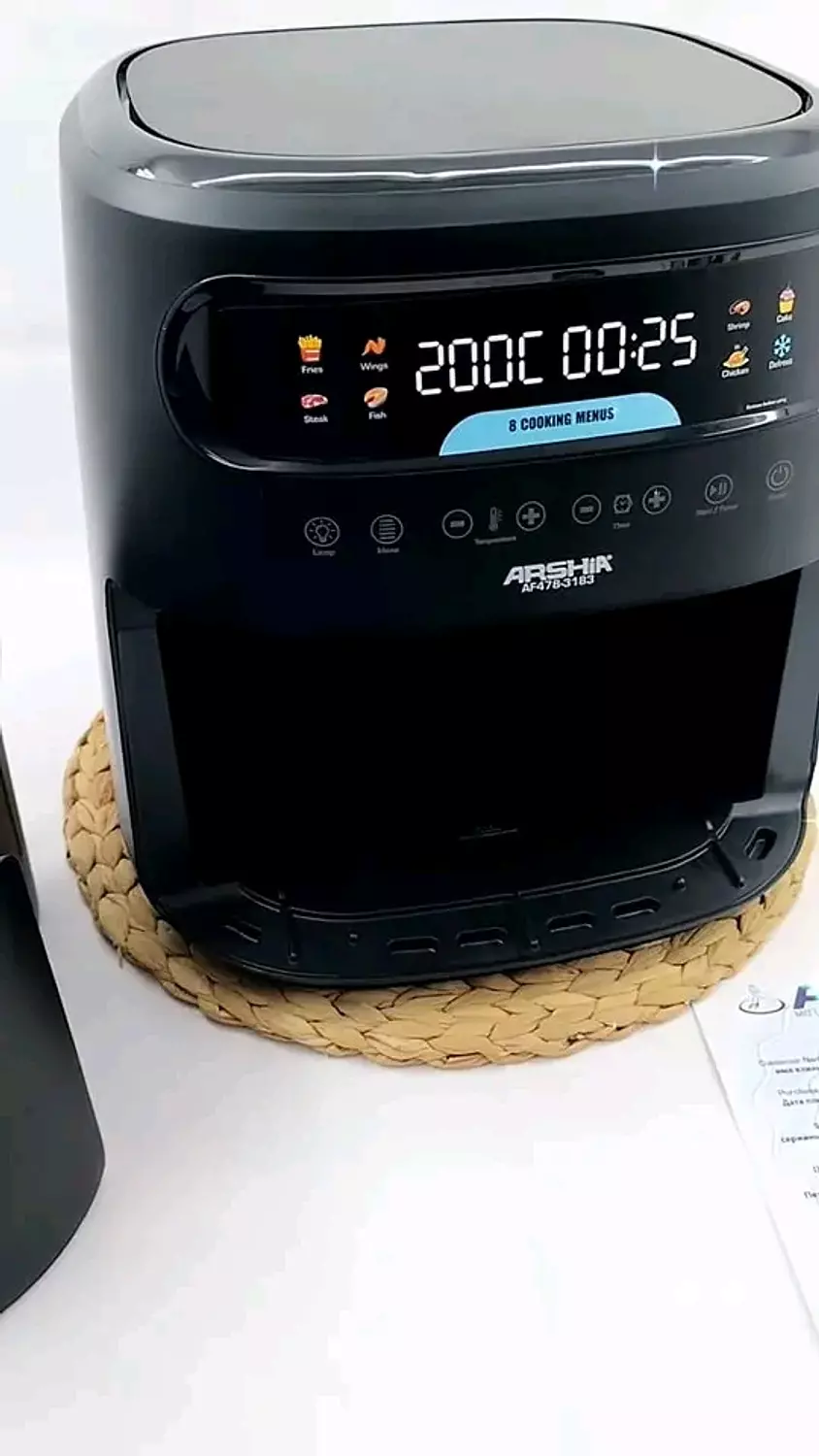 Arshia Air Fryer 1750 Watts and 8 Liters 2