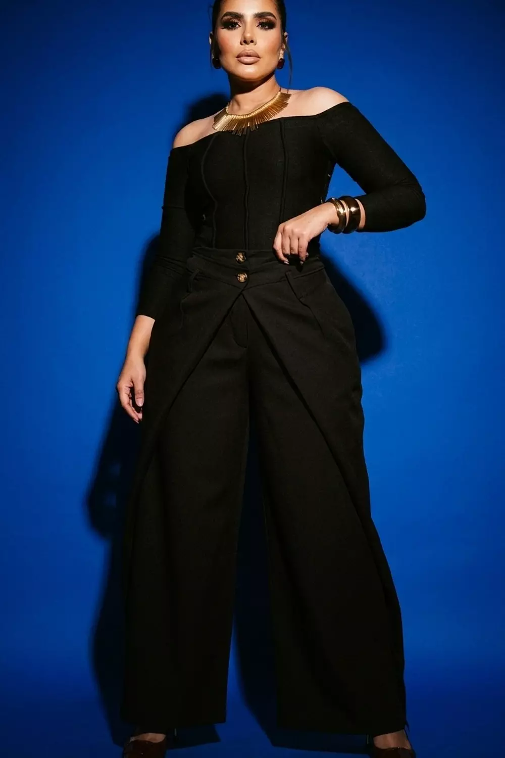 Origami Wrap Palazzo Pants 1