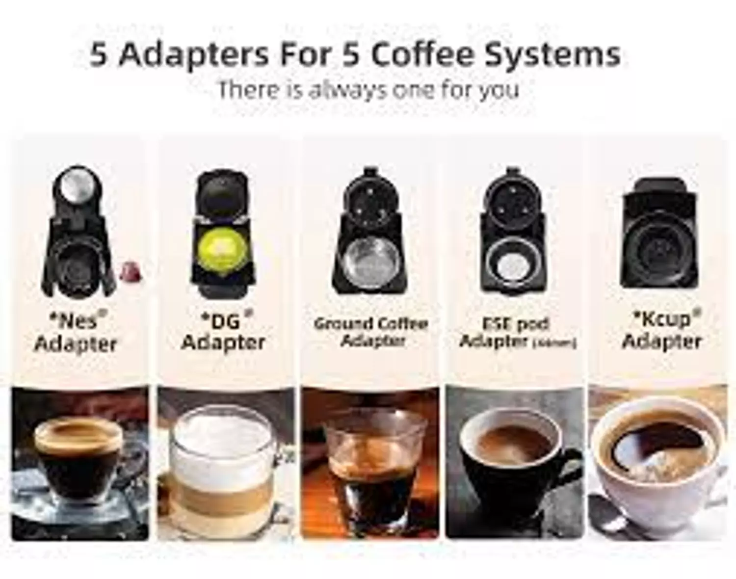 HiBREW 6in1 Capsule Coffee Machine Hot/Cold Multiple Espresso Cafetera Cappuccino Coffee Maker Dolce Gusto Nespresso Powder H1B  11
