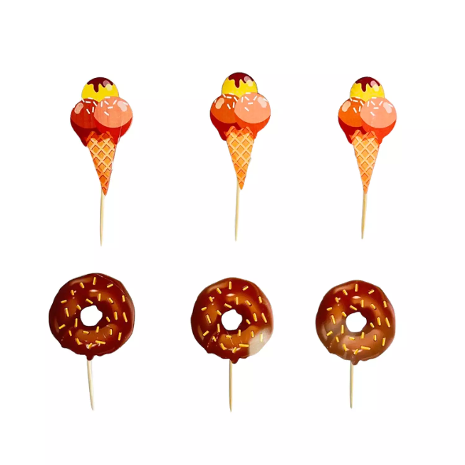 Ice Cream Cupcake Toppers image