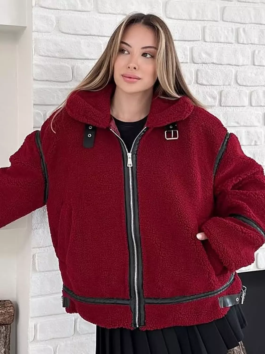 Teddy Faux Shearling Jacket 2