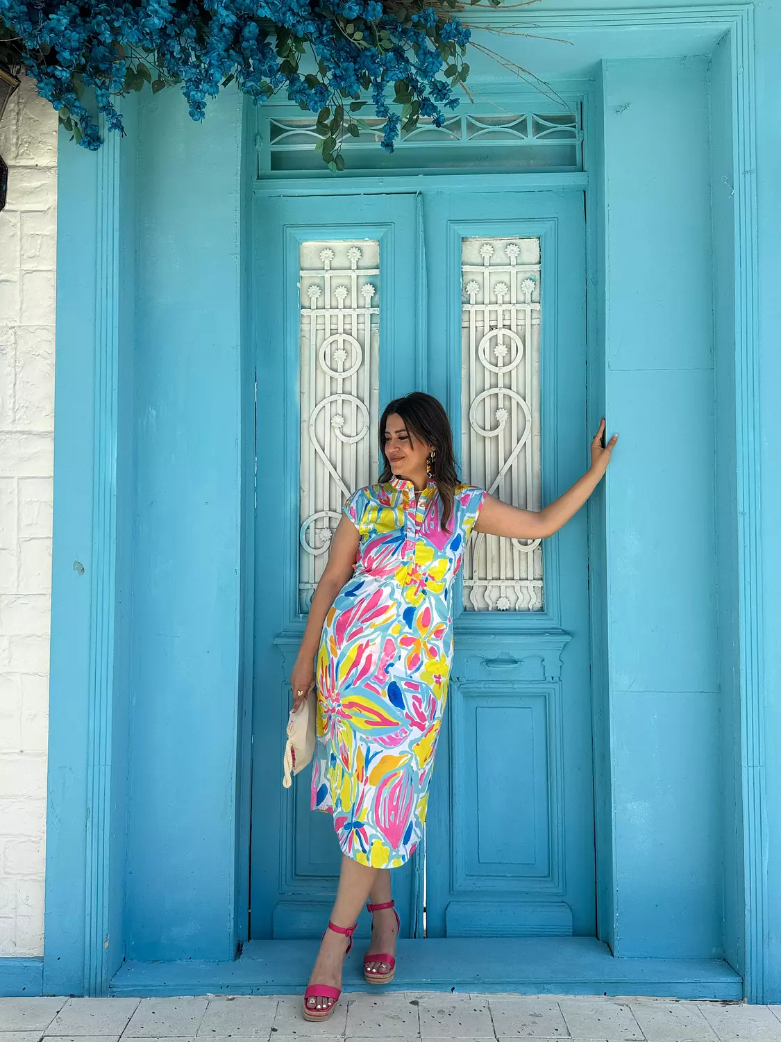 summery printed dress image