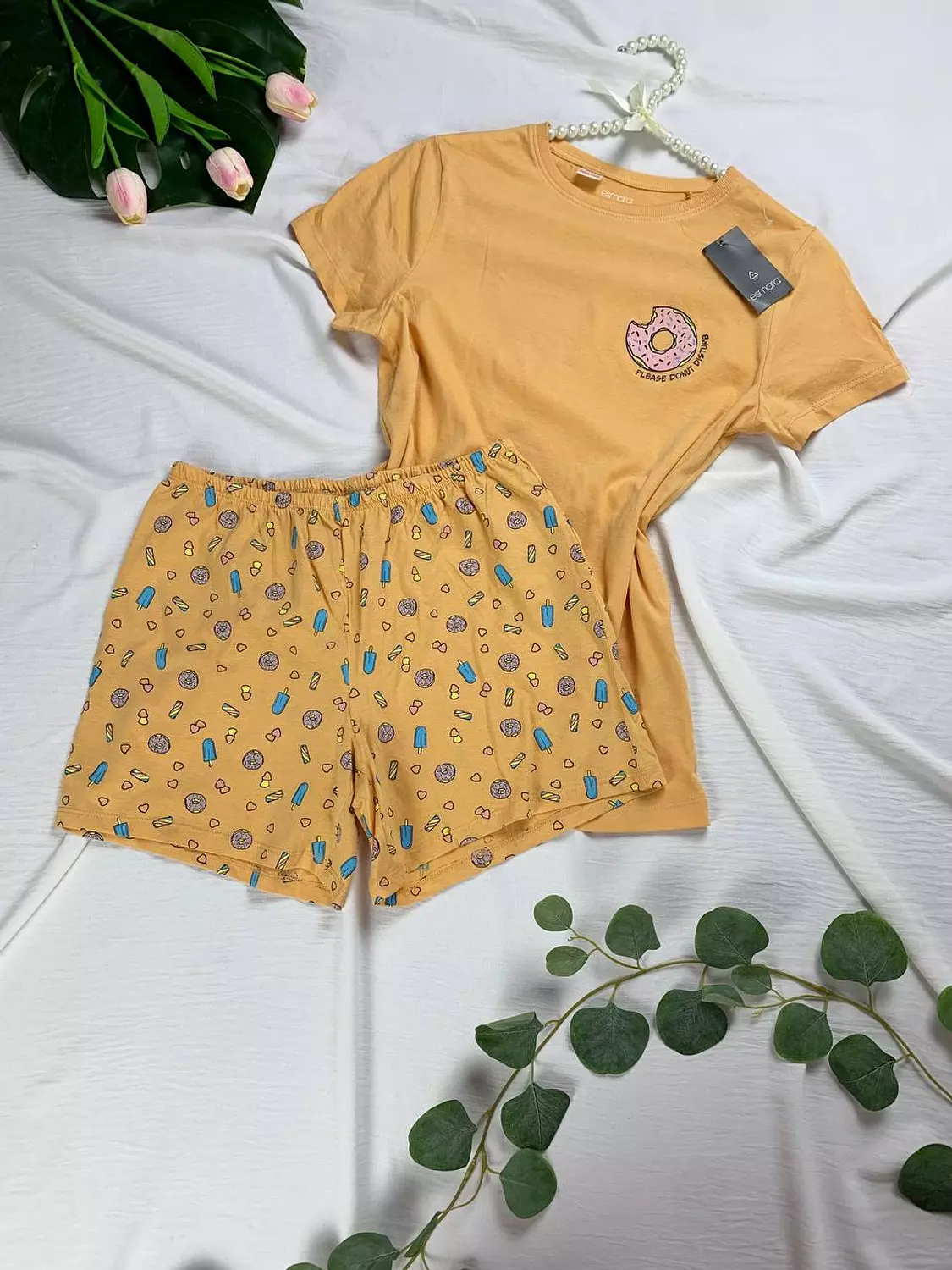 Pure cotton hot short pijama set from esmara made in germany  Size xs 
