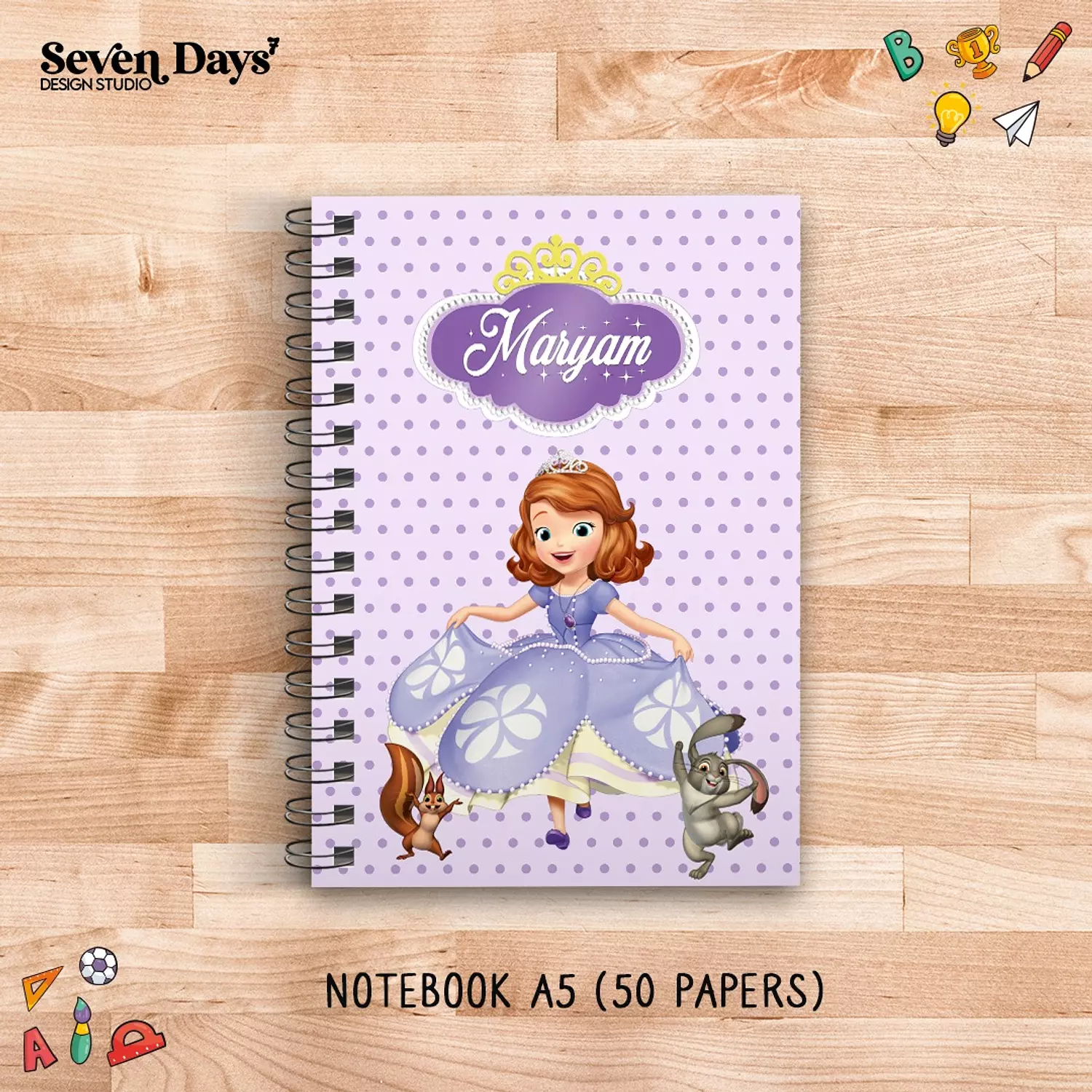 Princess Sofia School Labels 2