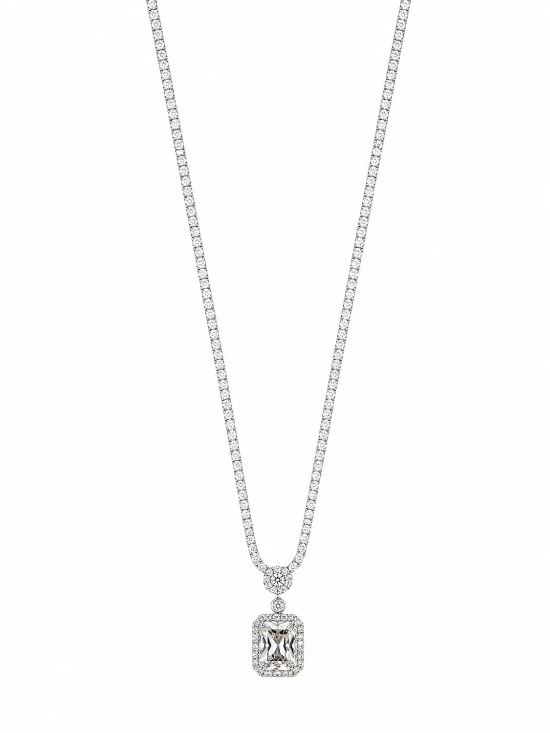 Silver Necklace Daimond 1