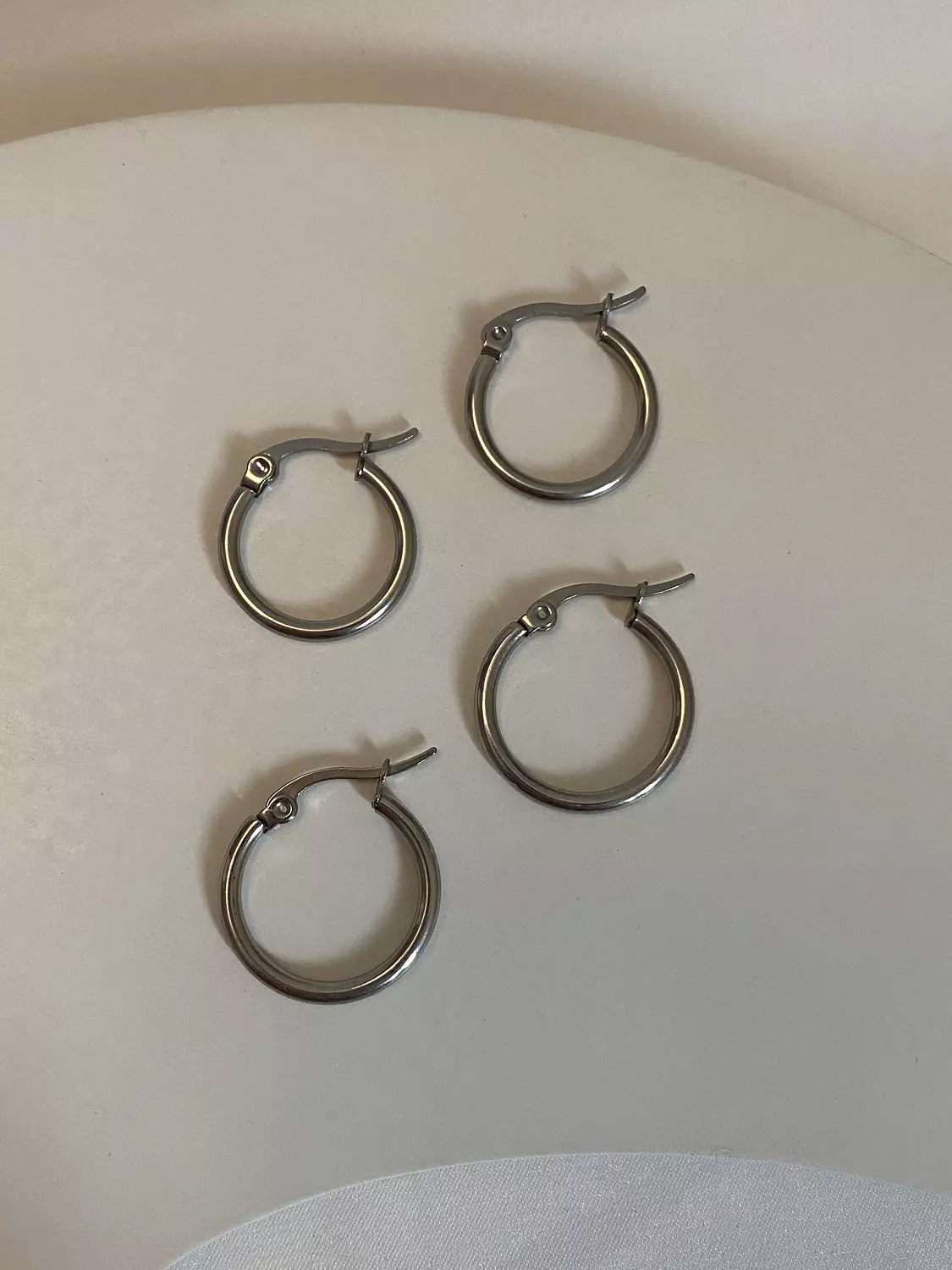 Silver Basic Hoops image