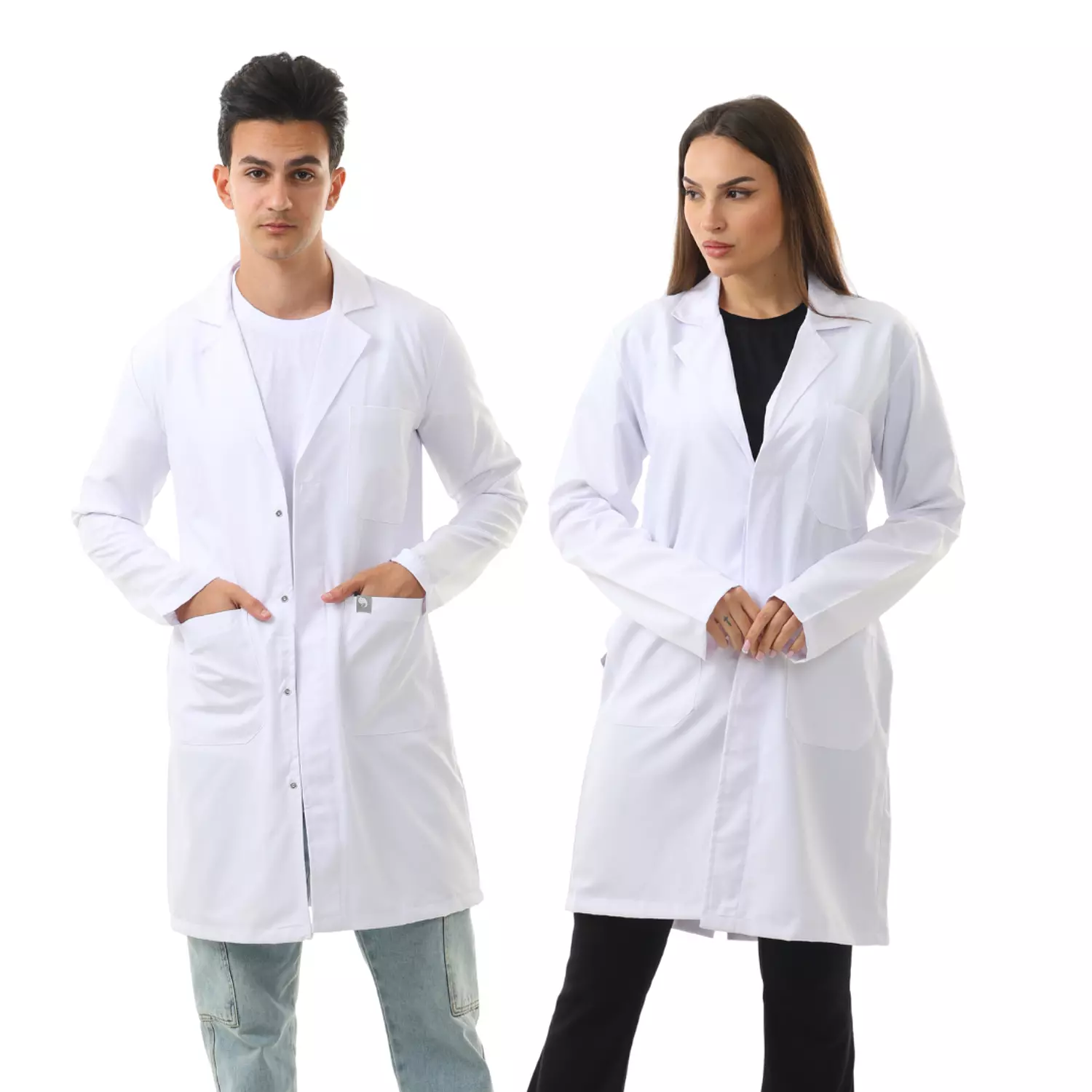 White Prime Lab Coat Long image