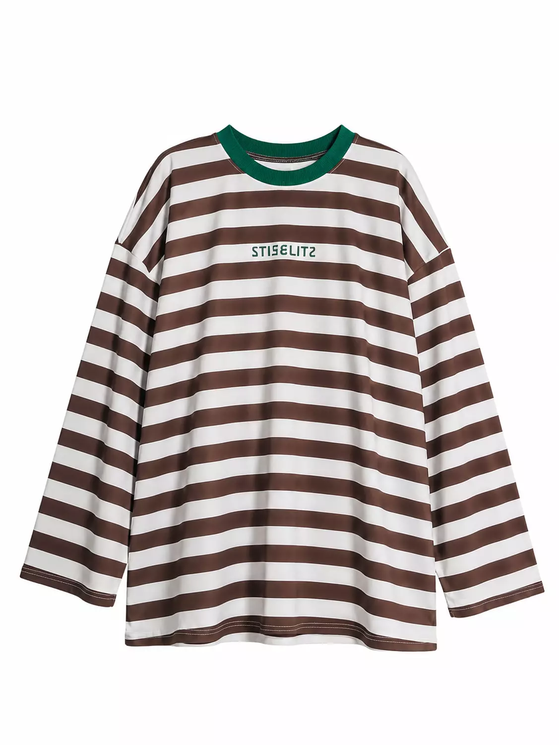 strip brown t-shirt image