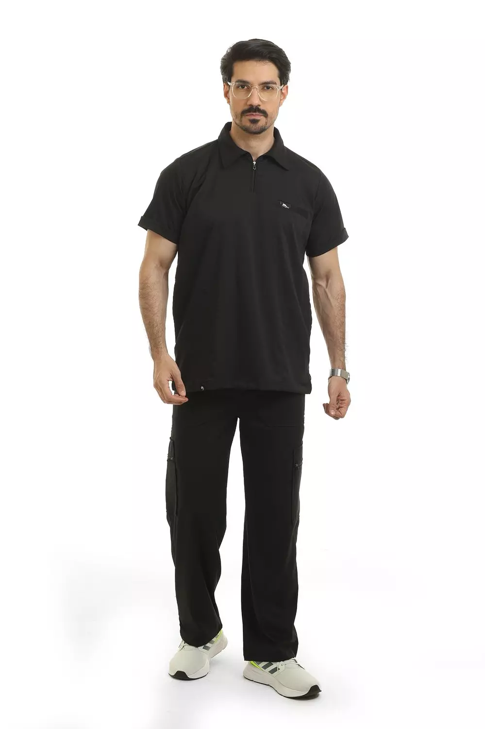 Black Polo Scrub 6