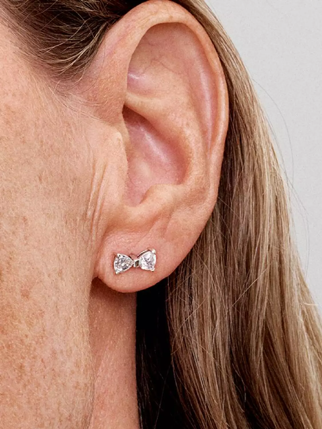 Sparkling Small Bow Stud Earrings 1