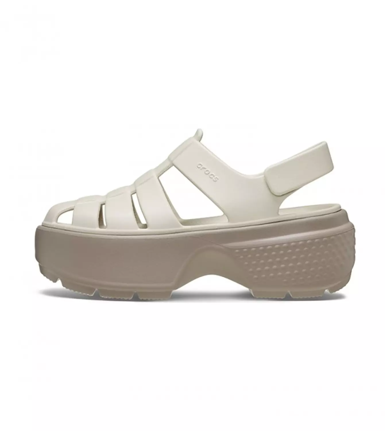 CROCS STOMP FISHERMAN SANDAL BEIGE 1