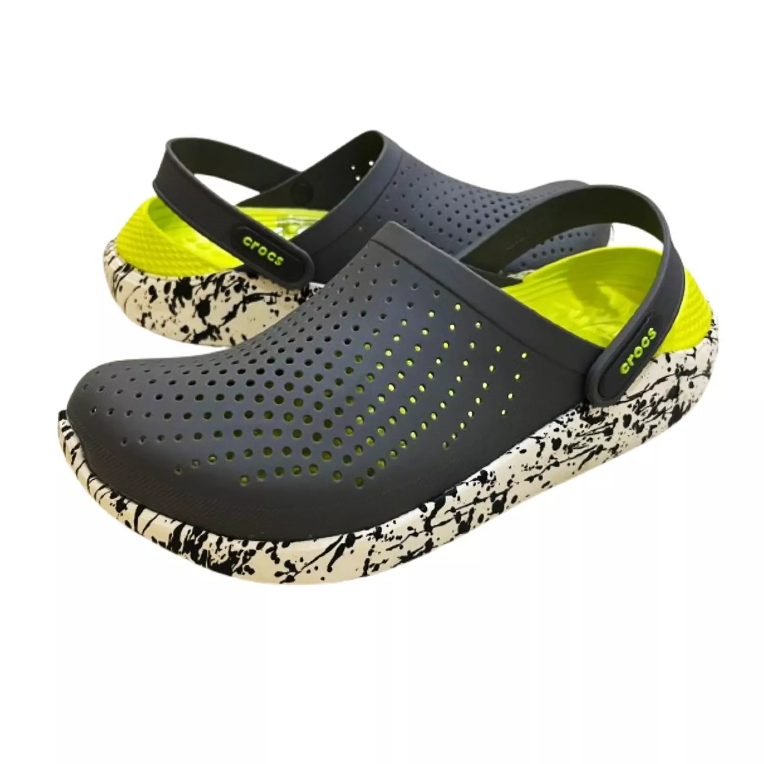 Literide Graphic Clog-Grey/Yellow image