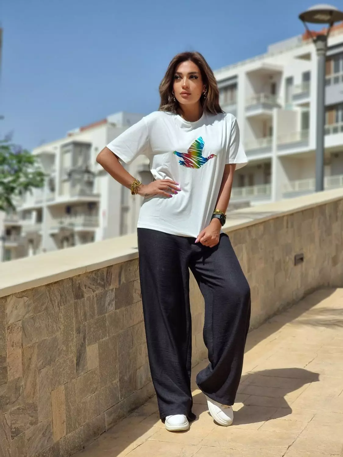Multicolour Bird Tshirt  3