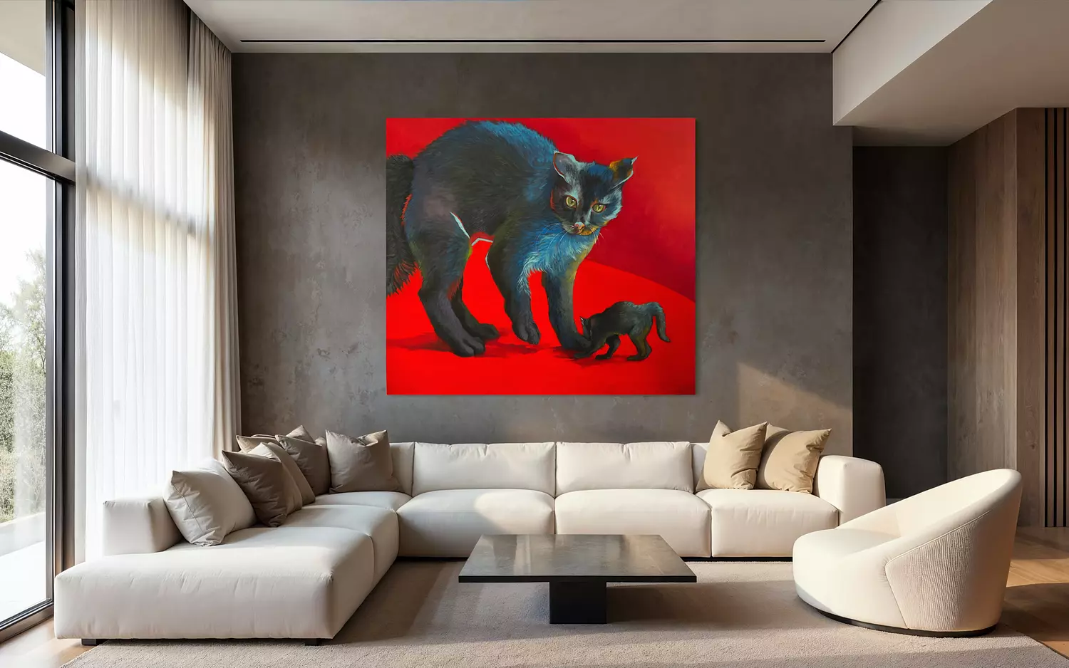 The conscious , alert persona ( the attentive cat ) hover image