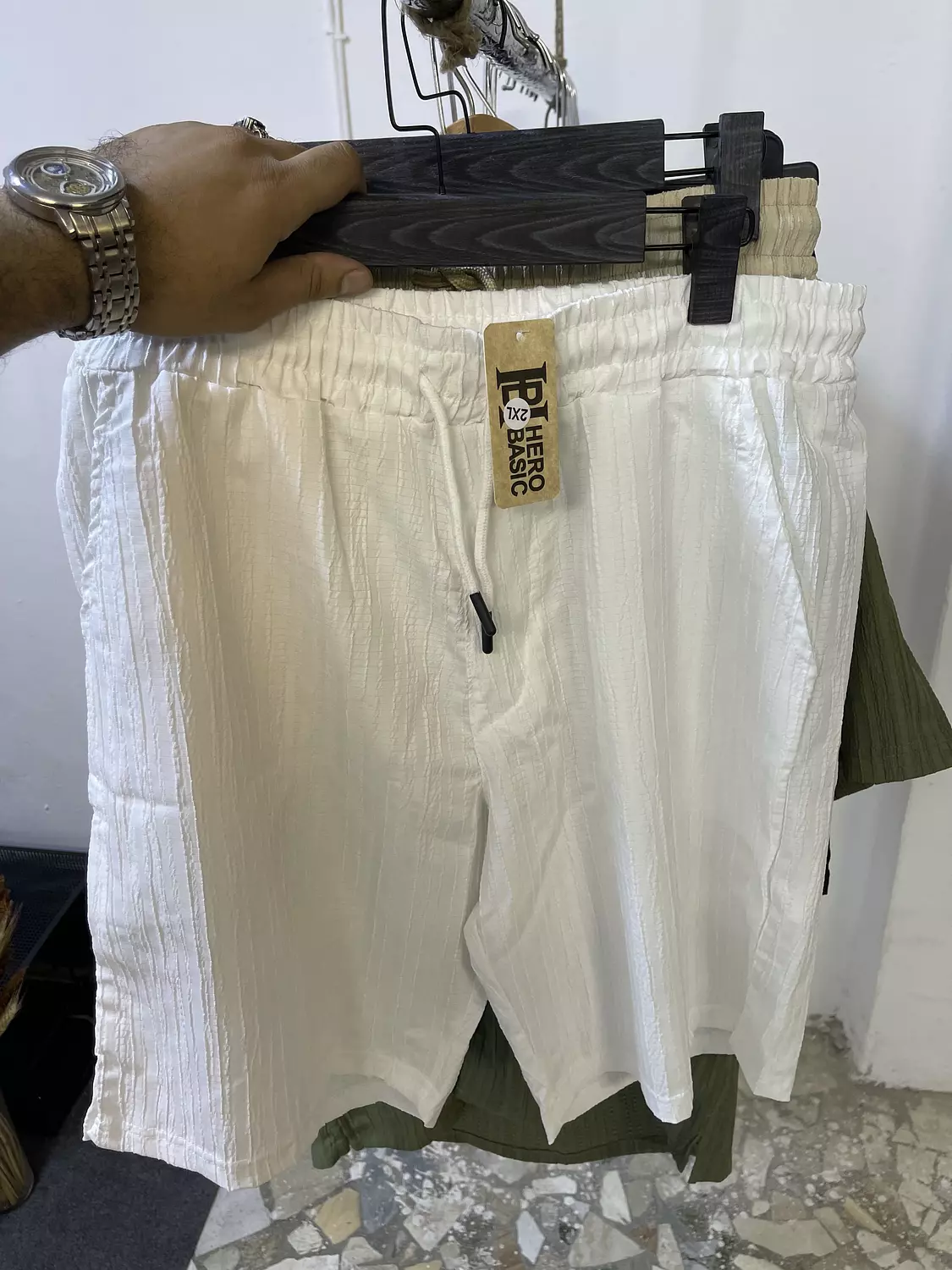 Short and shirt white set 3