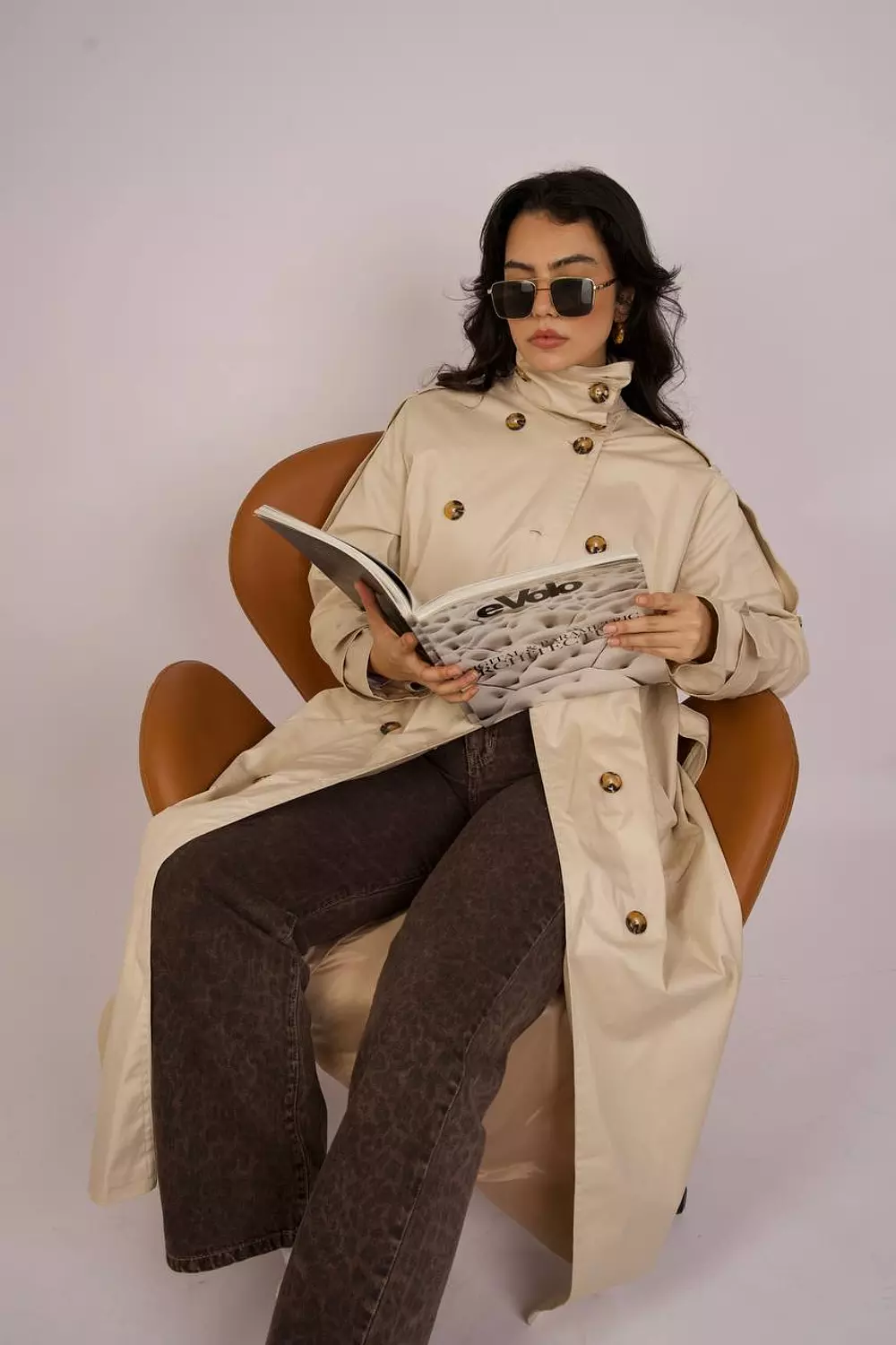 High nick trench coat  image