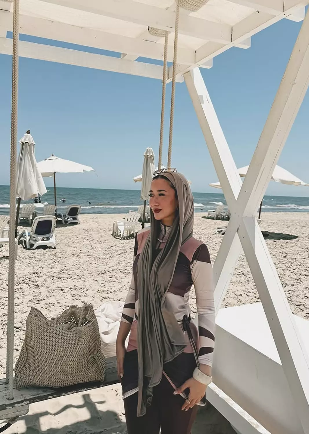 Shades of brown burkini  3