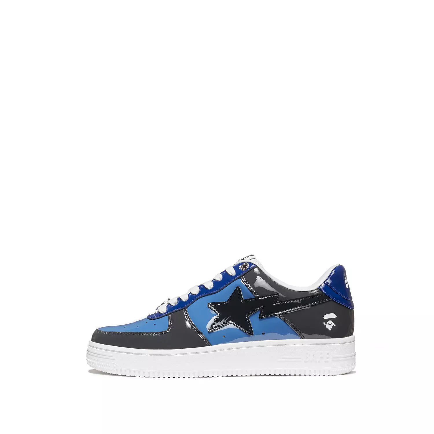 A Bathing Ape Bape Sta Low Color Camo Combo in navy and blue. hover image